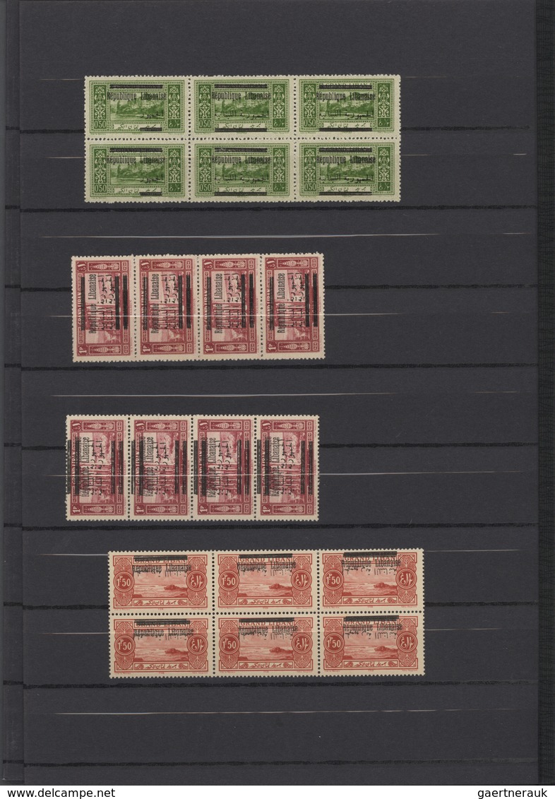 Libanon: 1928, "Republique Libanaise" Overprints, Specialised U/m Collection/accumulation Of Apprx. - Liban