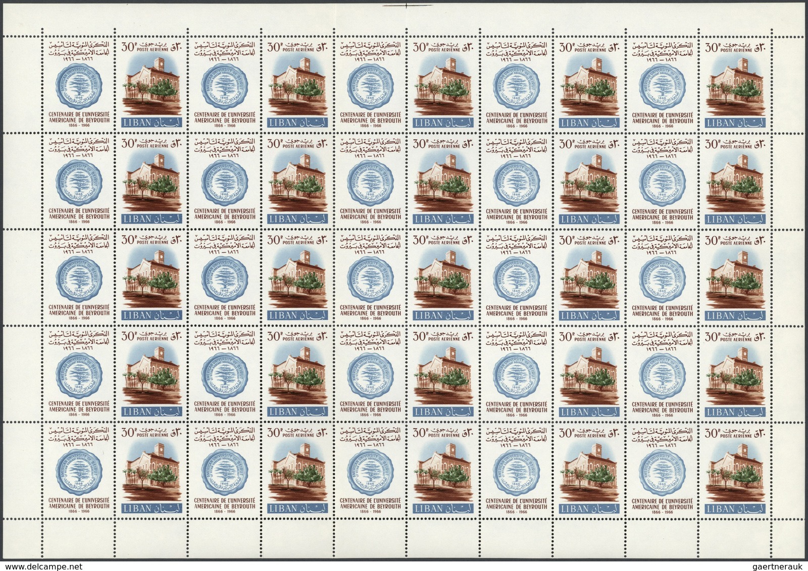 Libanon: 1966/1988, Chiefly 1980s, U/m Accumulation Of Complete Sheets And Large Units, Mainly Compl - Líbano