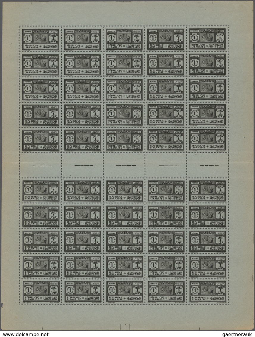 Libanon - Portomarken: 1931/1940, U/m Assortment Of (larger) Units: Maury No. 29 (20), 30 (50), 31 ( - Líbano