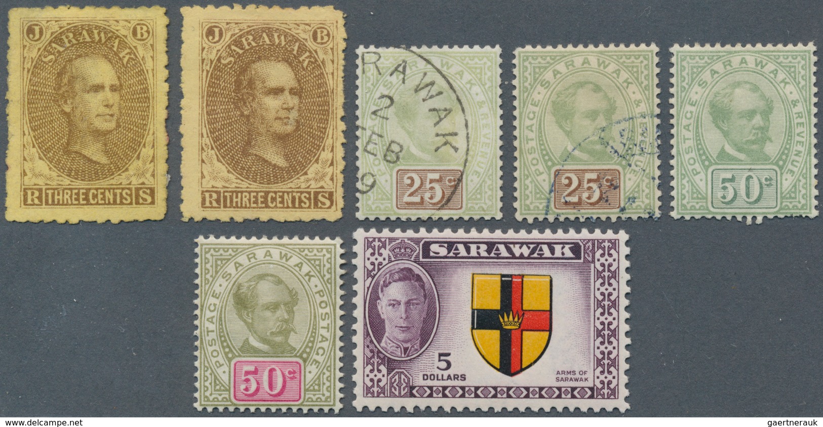 Malaiische Staaten - Sarawak: 1869-1960's: Several Part Collections And Groups Of Near To 500 Stamps - Otros & Sin Clasificación