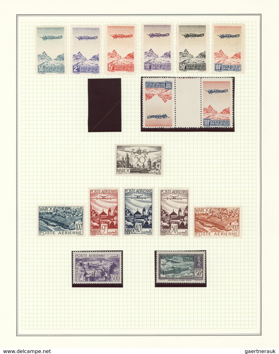 Marokko: 1891/1955, Mint Collection On Album Pages, E.g. 1891 Overprints 5c. To 1p., 1911/1917 Overp - Lettres & Documents