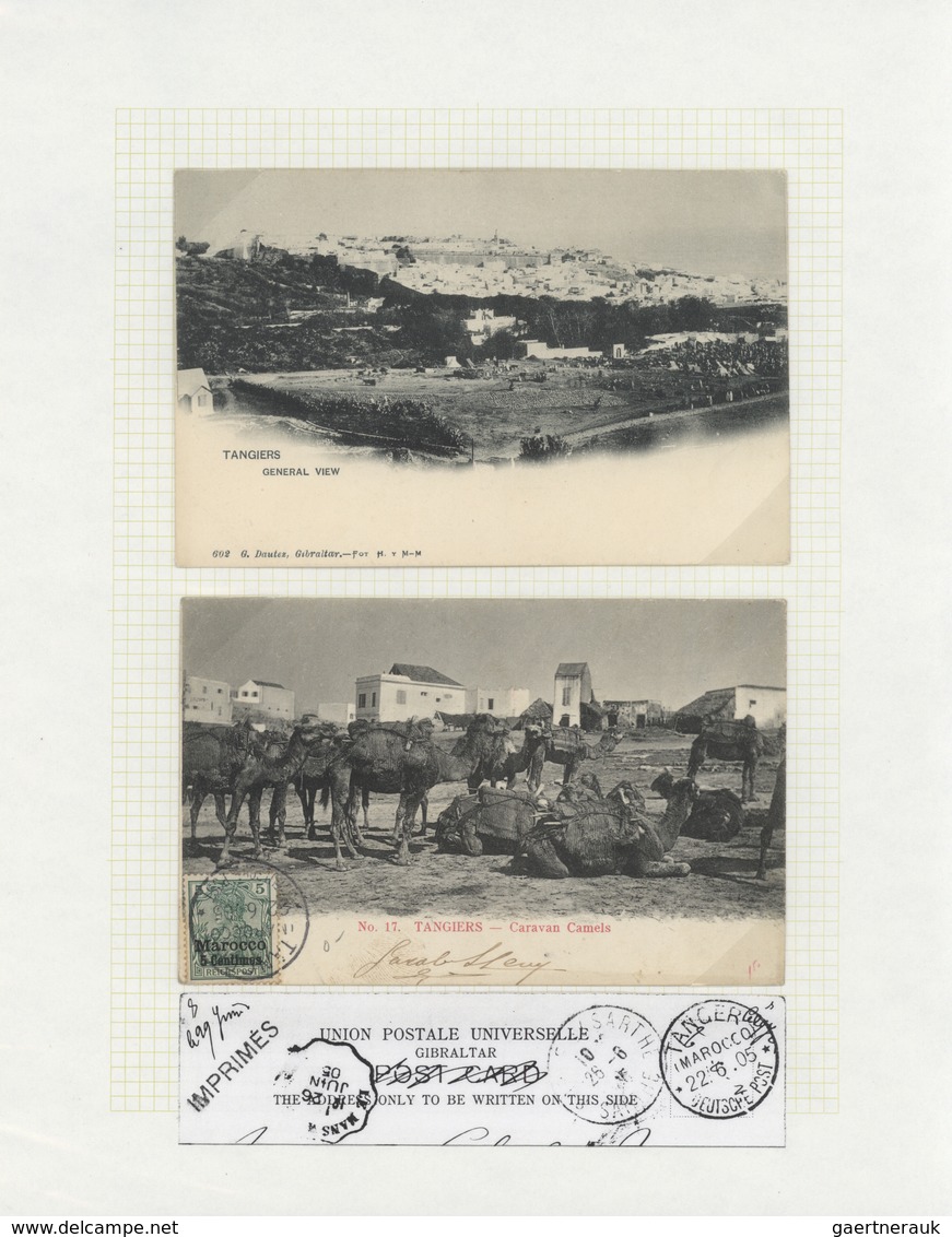 Marokko: 1895/1950 (ca.), POSTAL HISTORY/CULTURE OF MOROCCO, a magnificient collection of apprx. 1.4