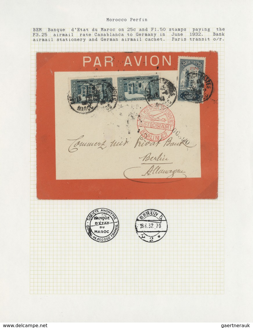 Marokko: 1895/1950 (ca.), POSTAL HISTORY/CULTURE OF MOROCCO, a magnificient collection of apprx. 1.4