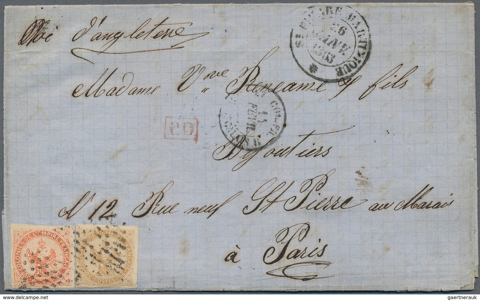 Martinique: 1822/1913, Collection Of Apprx. 114 Covers/cards/stationeries, Incl. Some Pre-philatelic - Otros & Sin Clasificación