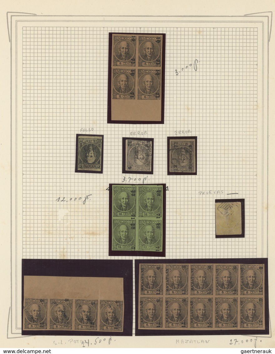 Mexiko: 1861/1893, A superb old-time collection of the Hidalgo, Eagle, Maximilan and Large Numerals