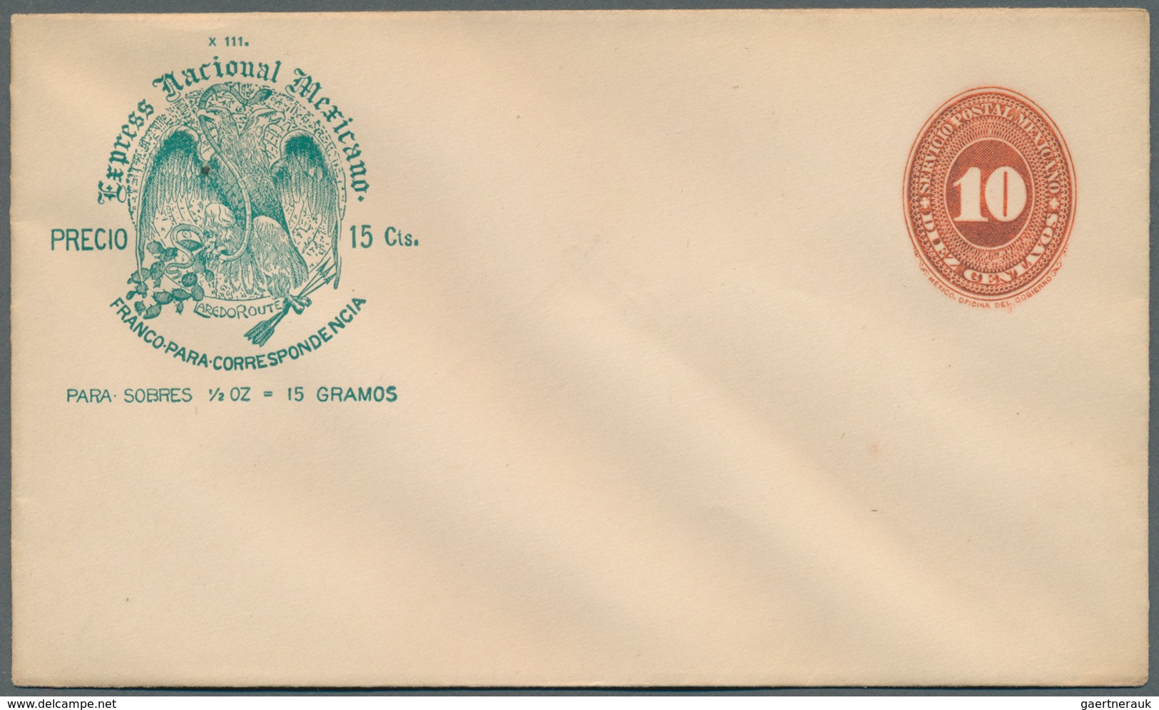 Mexiko - Ganzsachen: 1885-95 Ca.- WELLS FARGO Et Al.: Collection Of 55 Special Postal Stationery Env - México