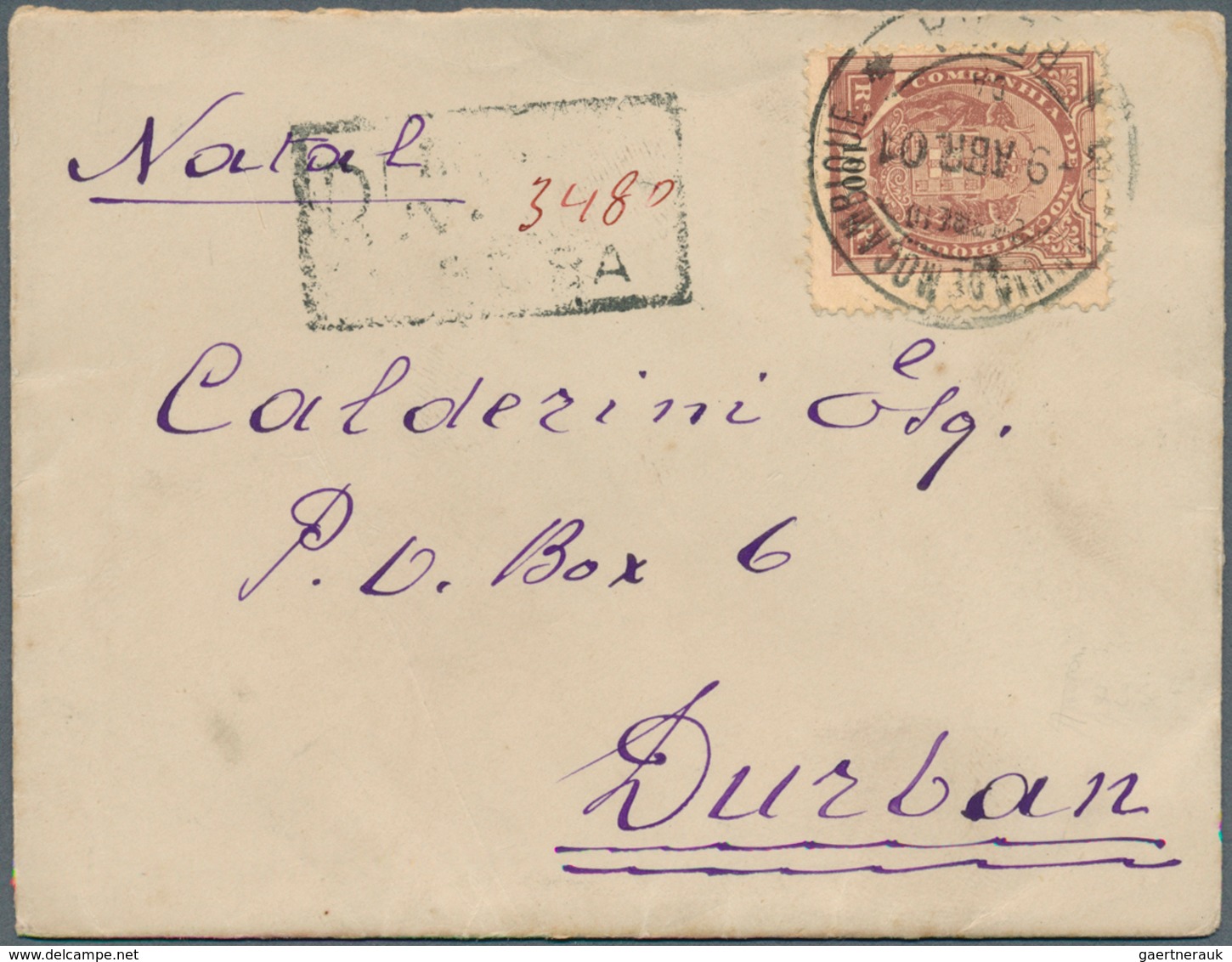 Mocambique: 1895/1917, Mocambique/Area, group of eleven better entires with many attractive franking