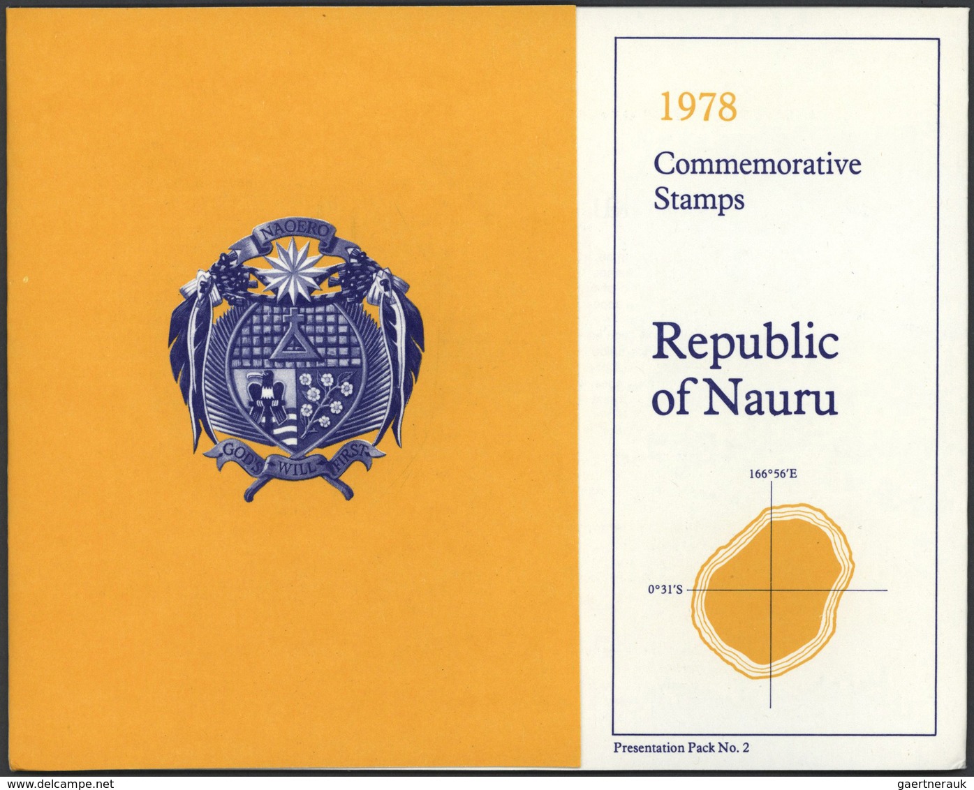 Nauru: 1978, Holding Of Presentation Folders: 37 Pieces With Definitives And 124 Pieces With Commemo - Nauru