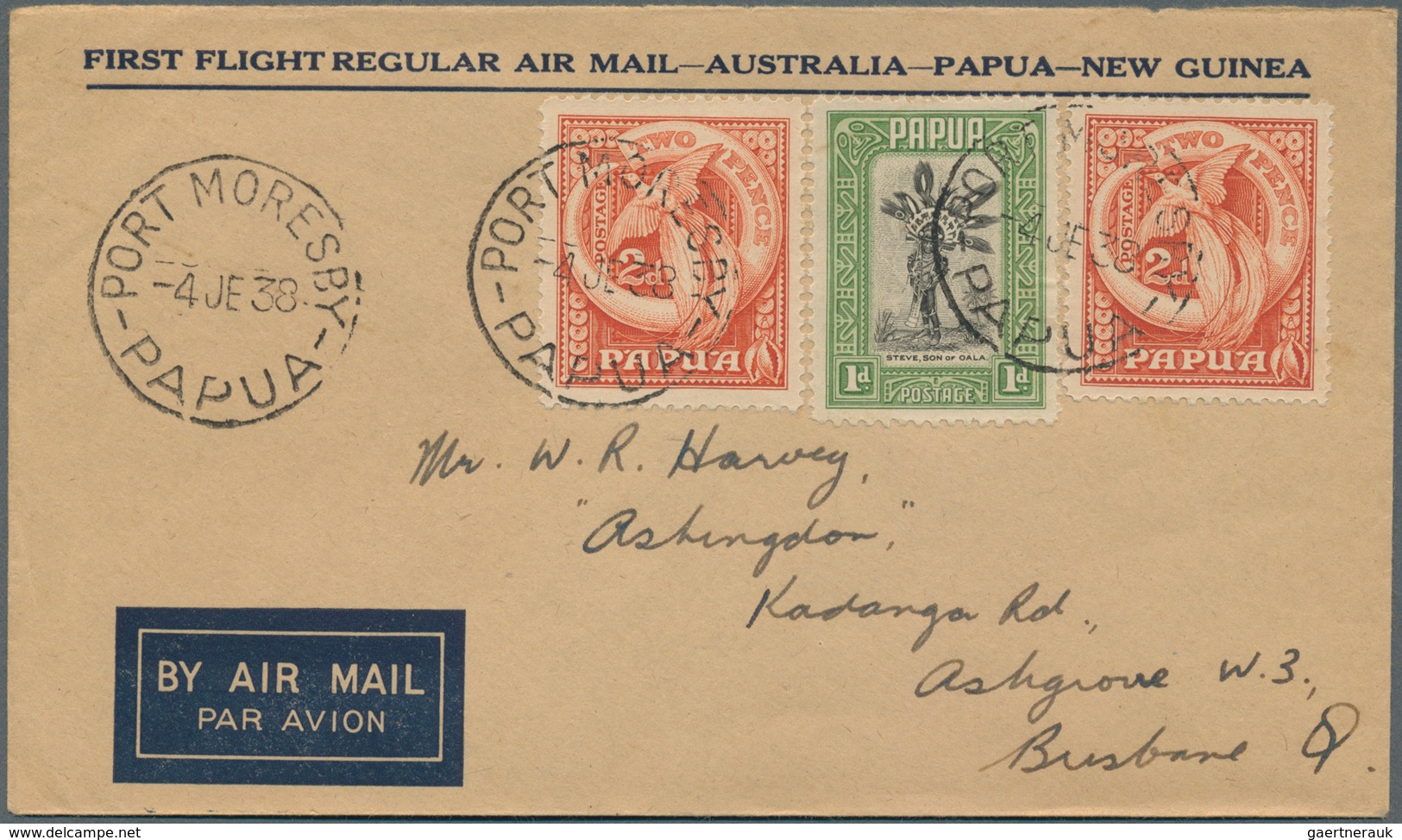 Neuguinea: 1934/1953, New Guinea/Papua/Australia/NZ, Lot Of Twelve Covers/used Stationeries Incl. Re - Papúa Nueva Guinea