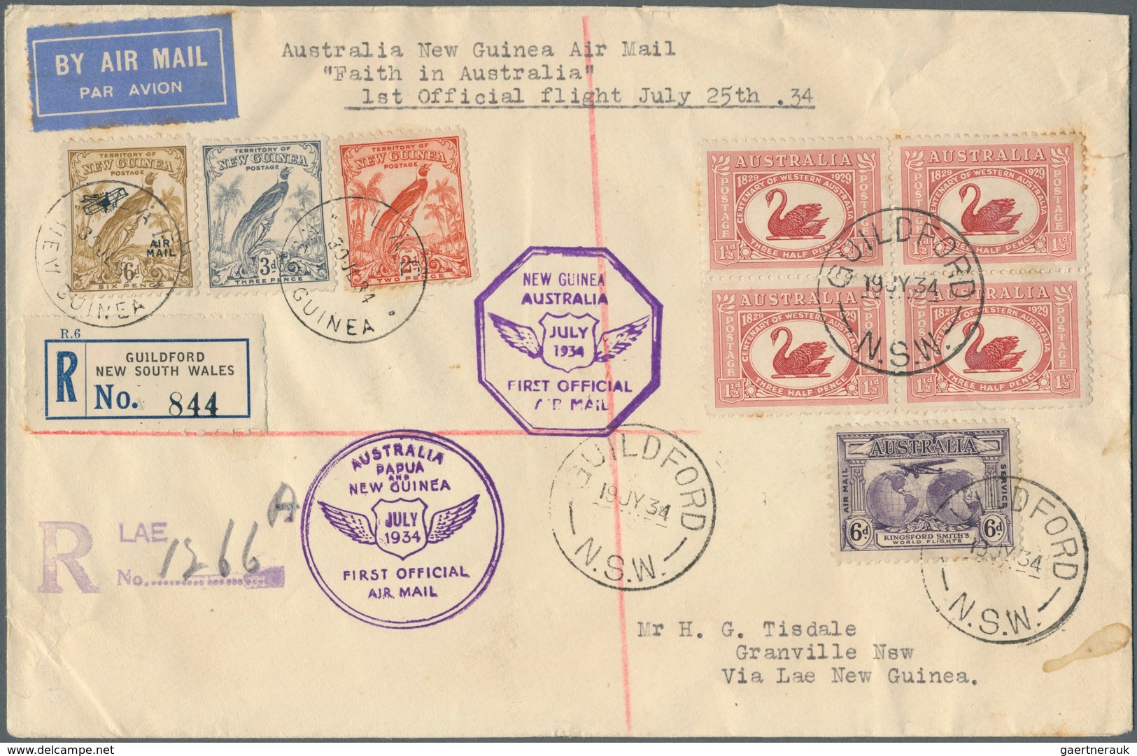 Neuguinea: 1934/1953, New Guinea/Papua/Australia/NZ, Lot Of Twelve Covers/used Stationeries Incl. Re - Papúa Nueva Guinea