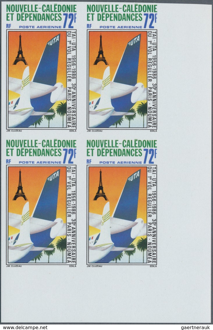 Neukaledonien: 1986, Airmails, 72fr. IMPERFORATE, 255 Copies Unmounted Mint. Maury PA253 Nd, 2.550,- - Neufs