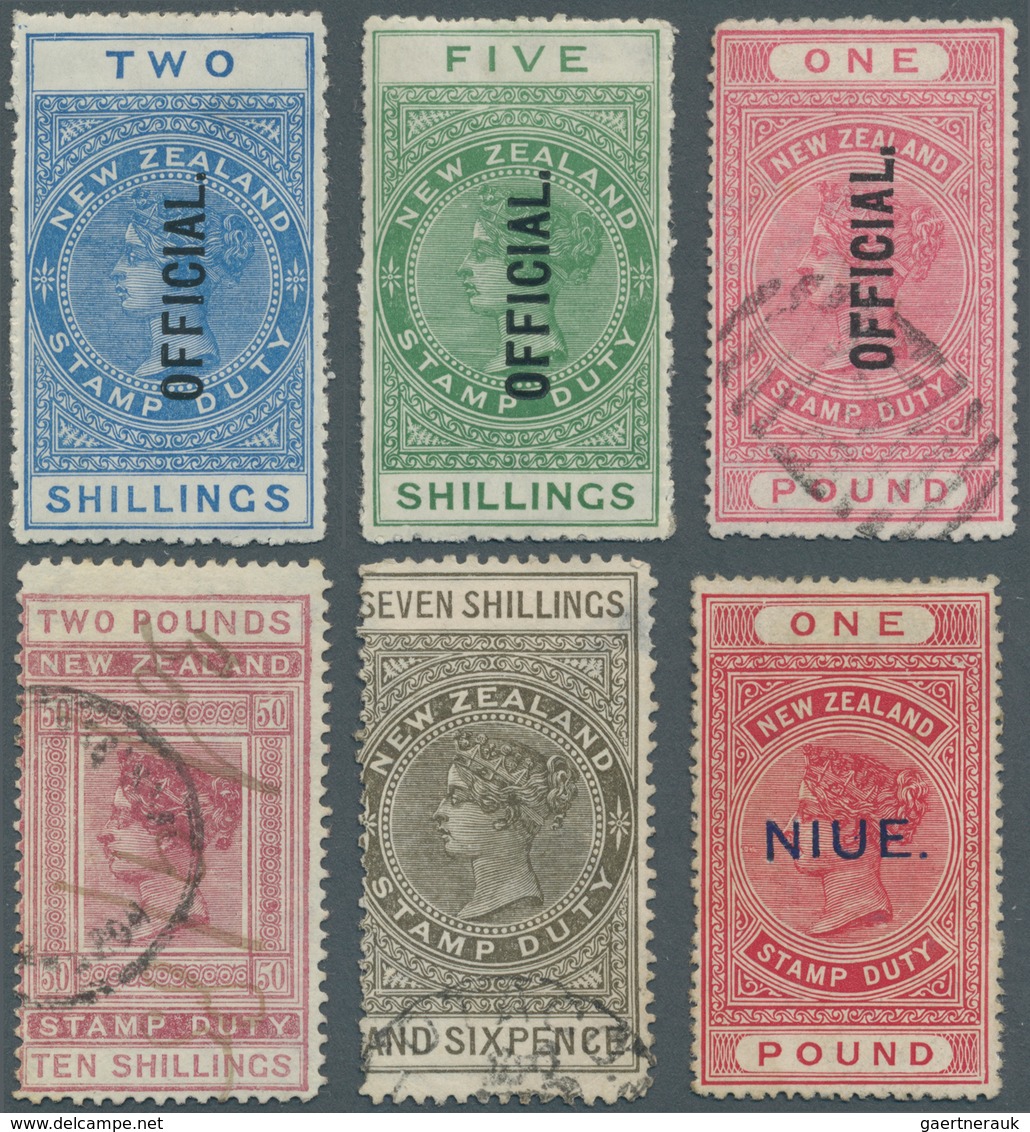 Neuseeland: 1857/1925 (ca.), Duplicates On Stockcards Etc. With Many Better Stamps Incl. A Nice Sect - Autres & Non Classés