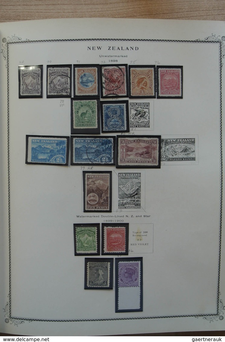 Neuseeland: 1874-2002. Well Filled, Mostly MNH And Mint Hinged Collection New Zealand 1874-2002 In 2 - Autres & Non Classés
