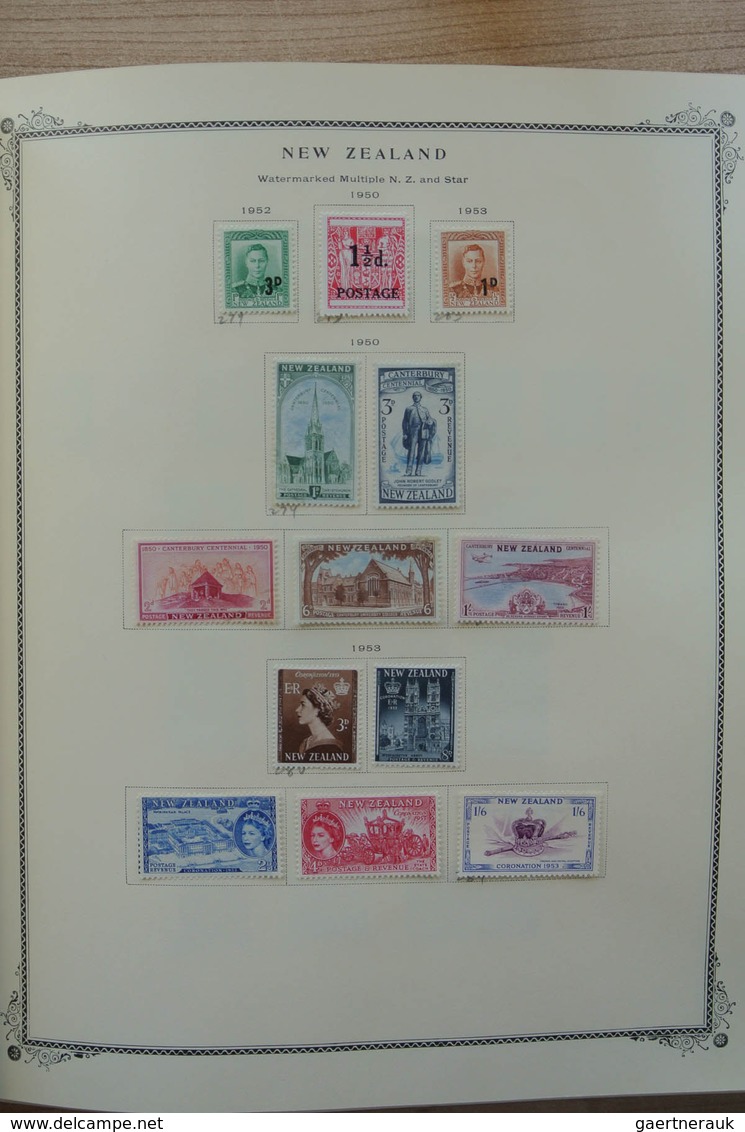 Neuseeland: 1874-2002. Well Filled, Mostly MNH And Mint Hinged Collection New Zealand 1874-2002 In 2 - Autres & Non Classés