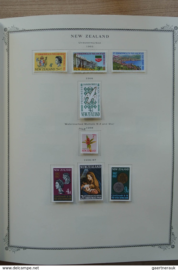 Neuseeland: 1874-2002. Well filled, mostly MNH and mint hinged collection New Zealand 1874-2002 in 2