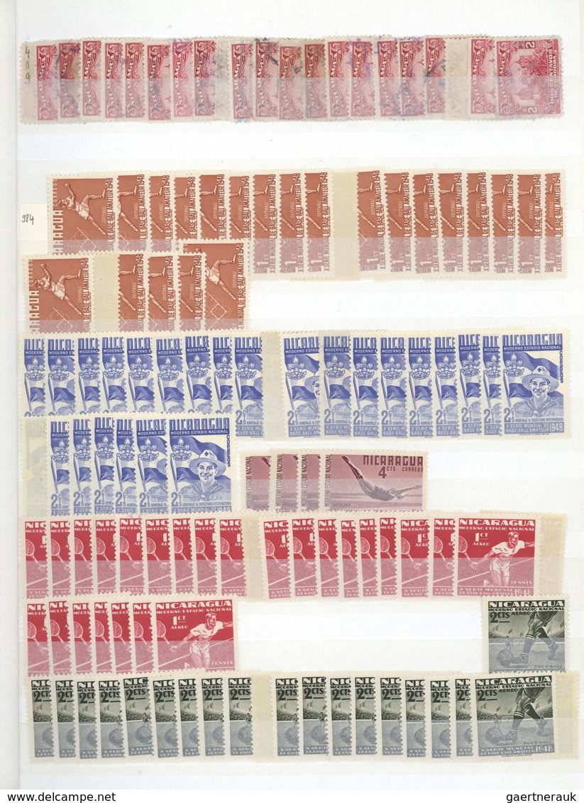 Nicaragua: 1870/1990 (ca.), Sophisticated Balance On Stockpages/album Pages/in Stockbooks/glassines - Nicaragua