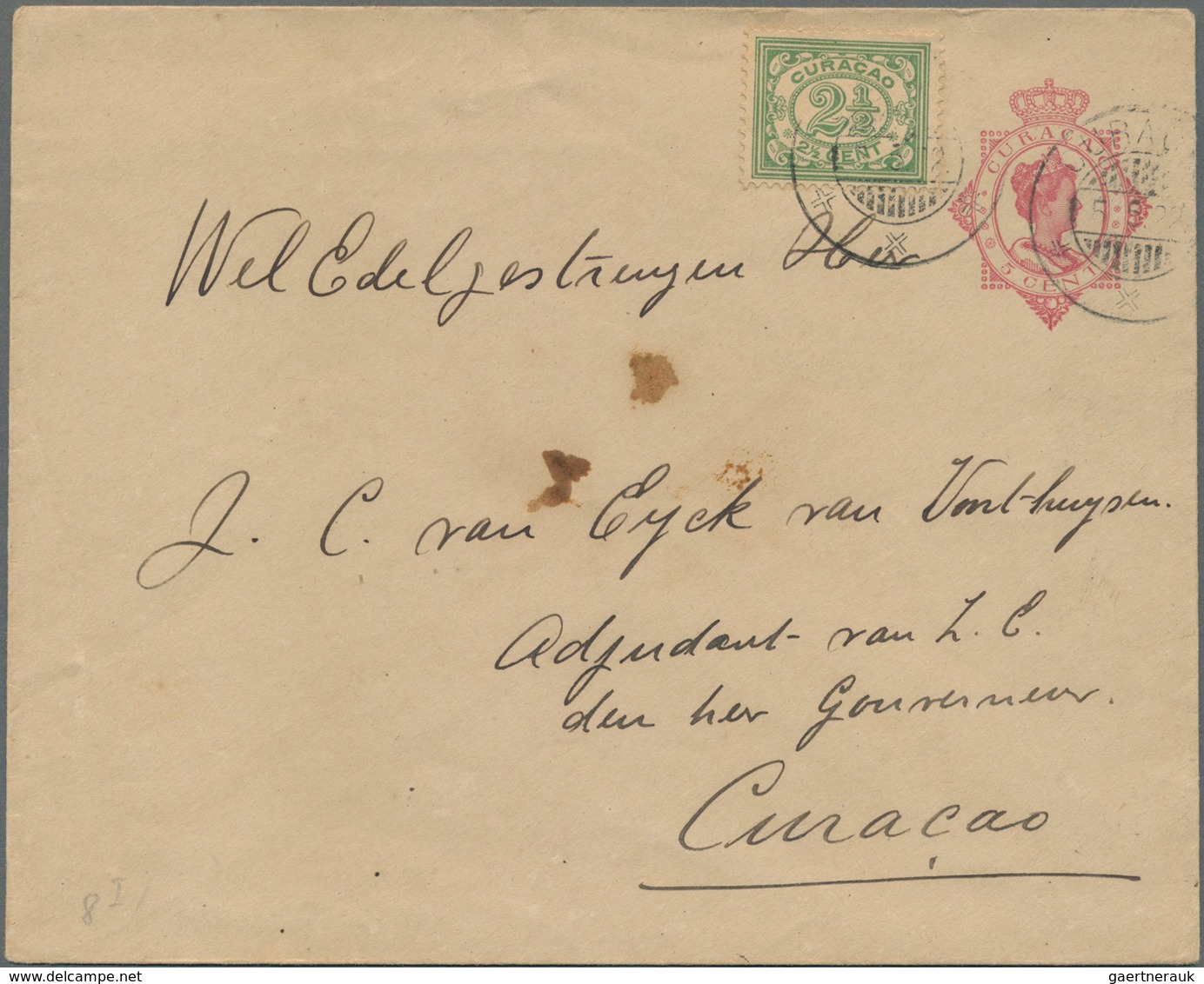 Niederländisch-Indien: 1888/1932, used stationery envelopes (10, inc. uprates for airmail or foreign