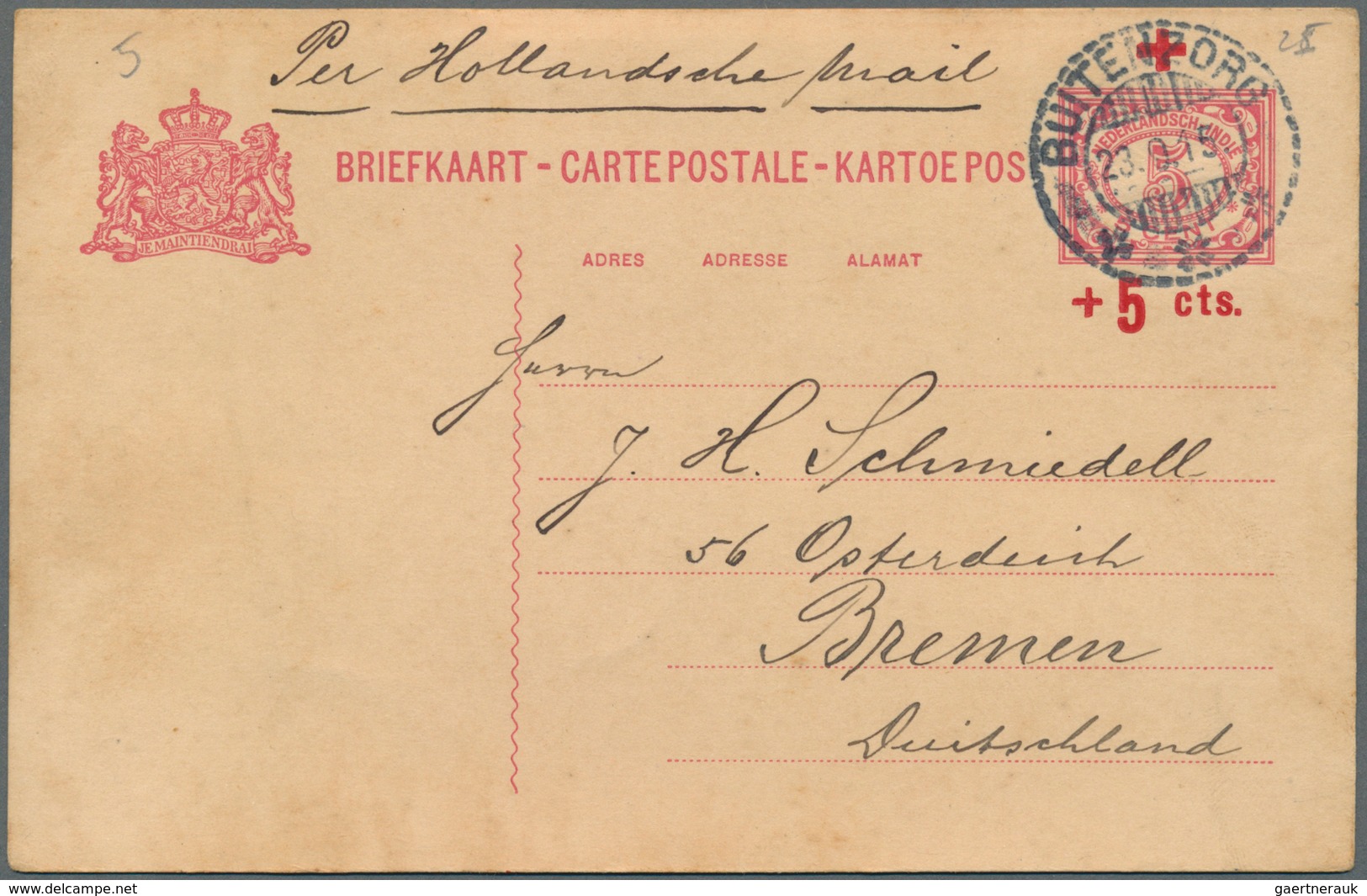 Niederländisch-Indien: 1888/1932, used stationery envelopes (10, inc. uprates for airmail or foreign