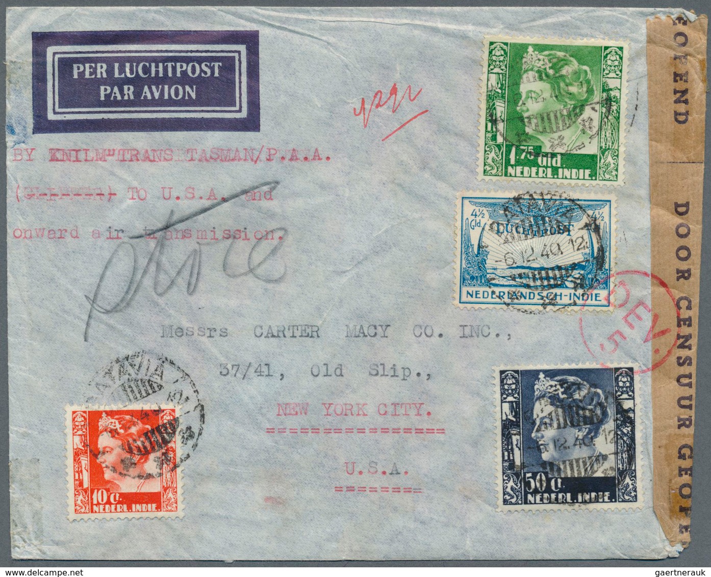 Niederländisch-Indien: 1922/1948, Comprehensive Collection Of 37 Covers With Focus On Airmail Covers - Indes Néerlandaises