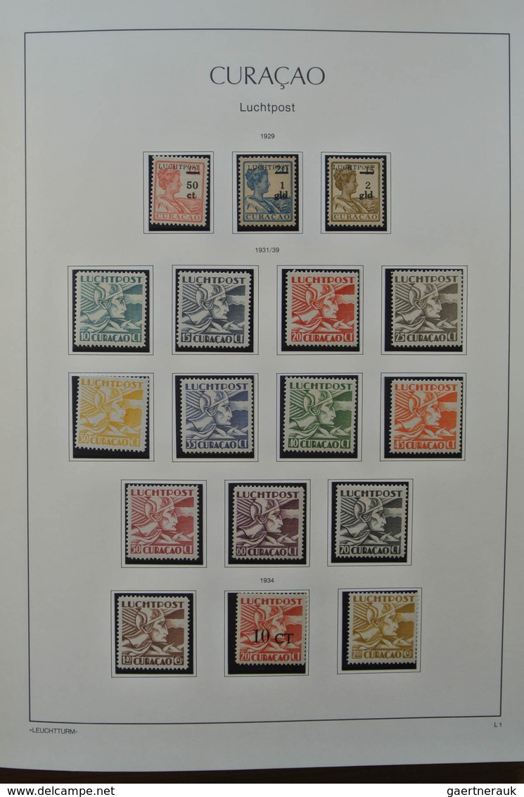 Niederländische Antillen: 1889-2009. Very well filled, MNH, mint hinged and used collection Netherla