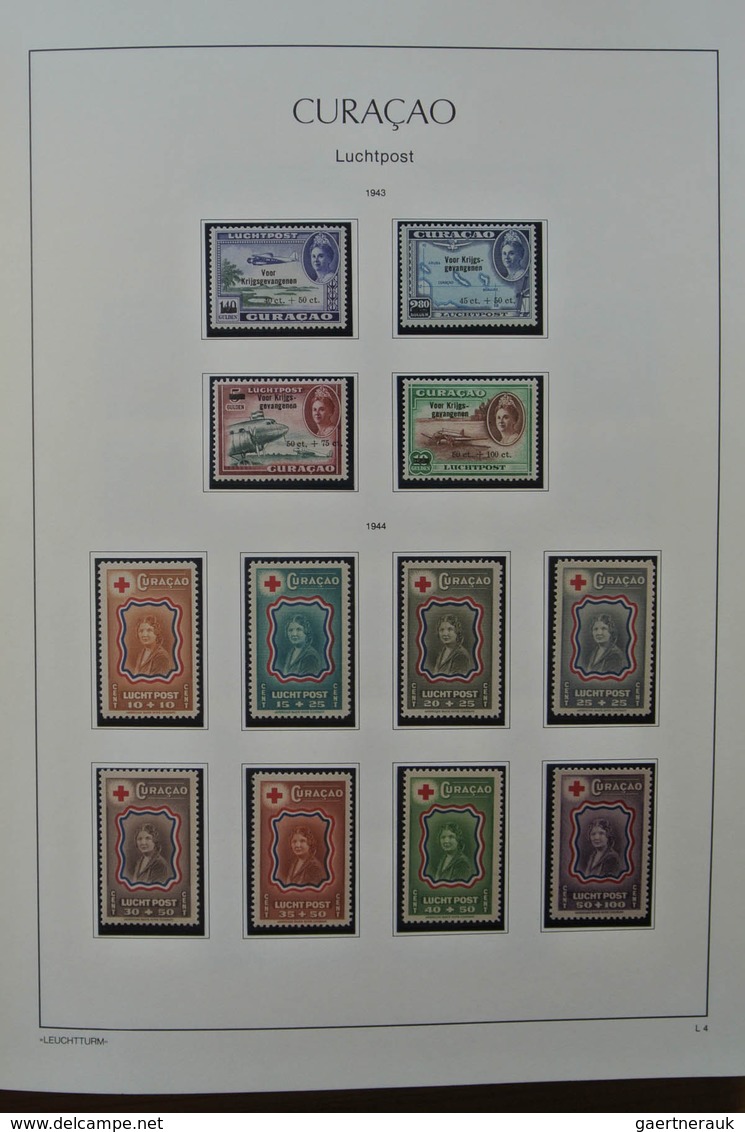 Niederländische Antillen: 1889-2009. Very well filled, MNH, mint hinged and used collection Netherla