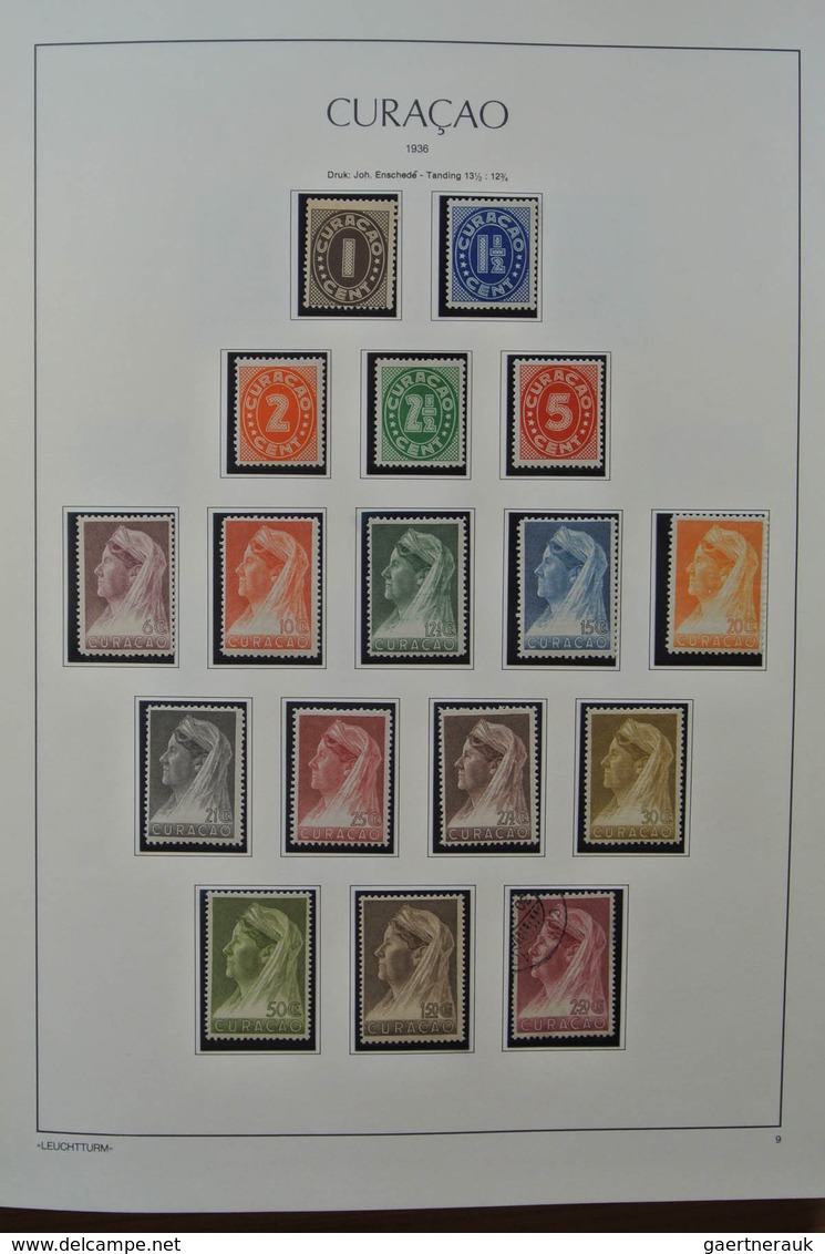 Niederländische Antillen: 1889-2009. Very well filled, MNH, mint hinged and used collection Netherla