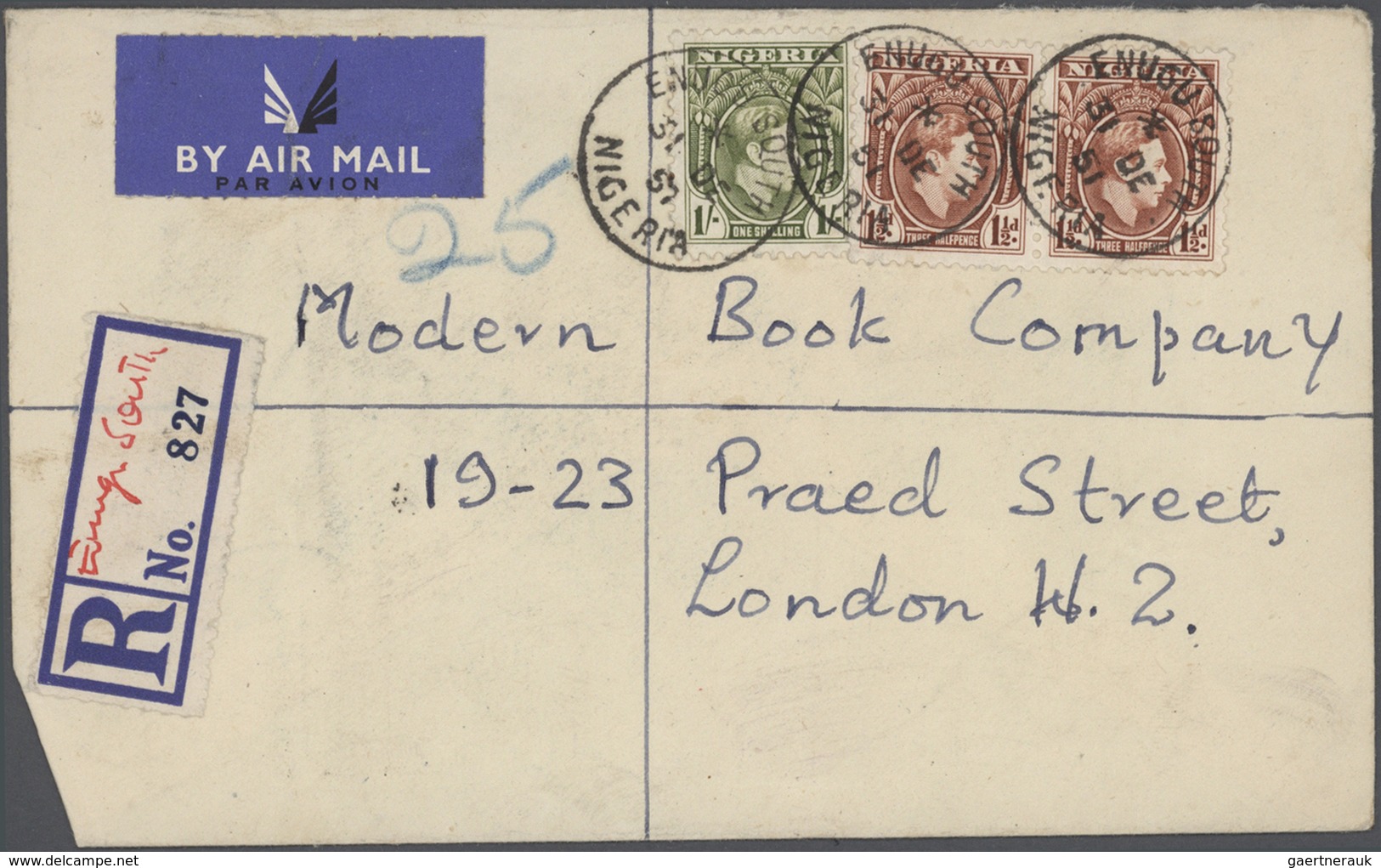 Nigeria: 1955/1965, Postmarks Of Nigeria, Accumulation Of Apprx. 200 Commercial Covers Showing A Vas - Nigeria (...-1960)