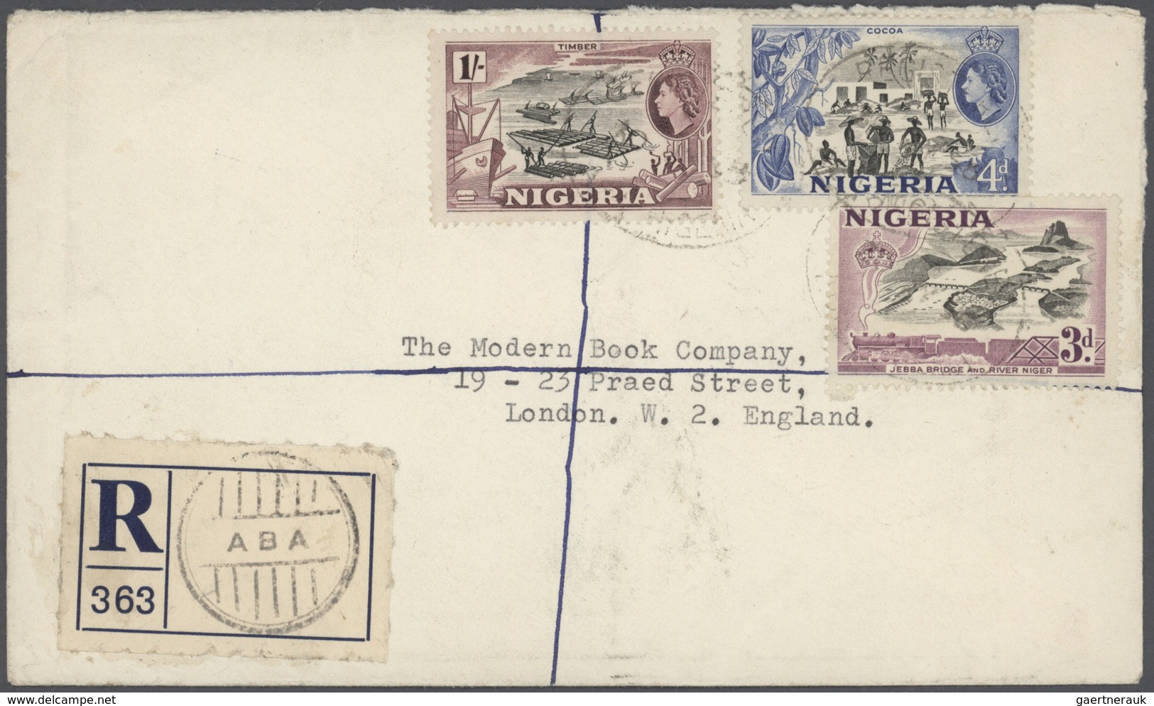 Nigeria: 1955/1965, Postmarks Of Nigeria, Accumulation Of Apprx. 200 Commercial Covers Showing A Vas - Nigeria (...-1960)