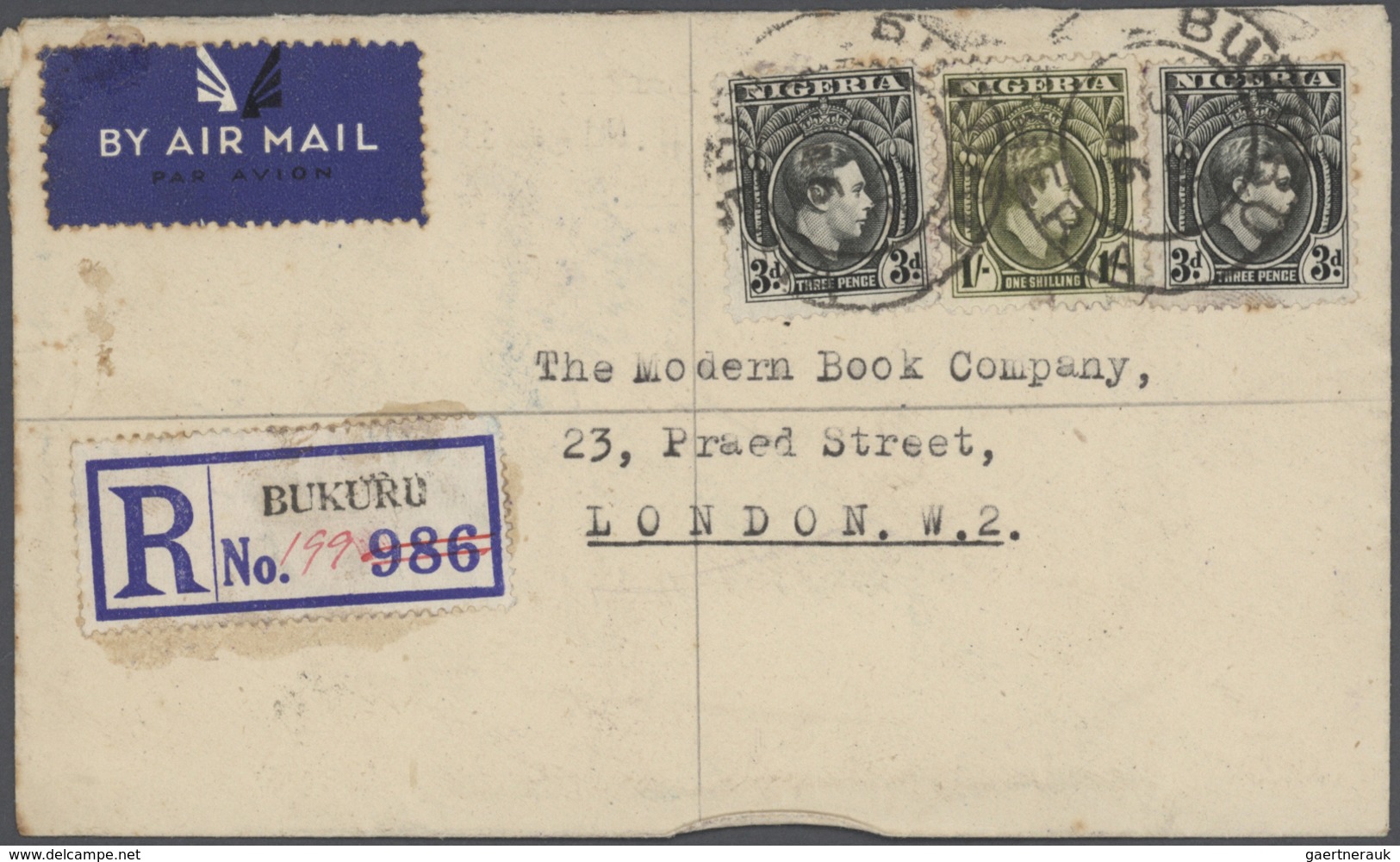 Nigeria: 1955/1965, Postmarks Of Nigeria, Accumulation Of Apprx. 200 Commercial Covers Showing A Vas - Nigeria (...-1960)