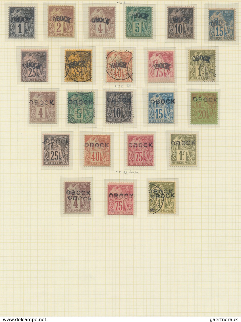 Obock: 1892/1894, Mint And Used Collection On Album Pages, Comprising Many Better Items, E.g. 1892 C - Otros & Sin Clasificación