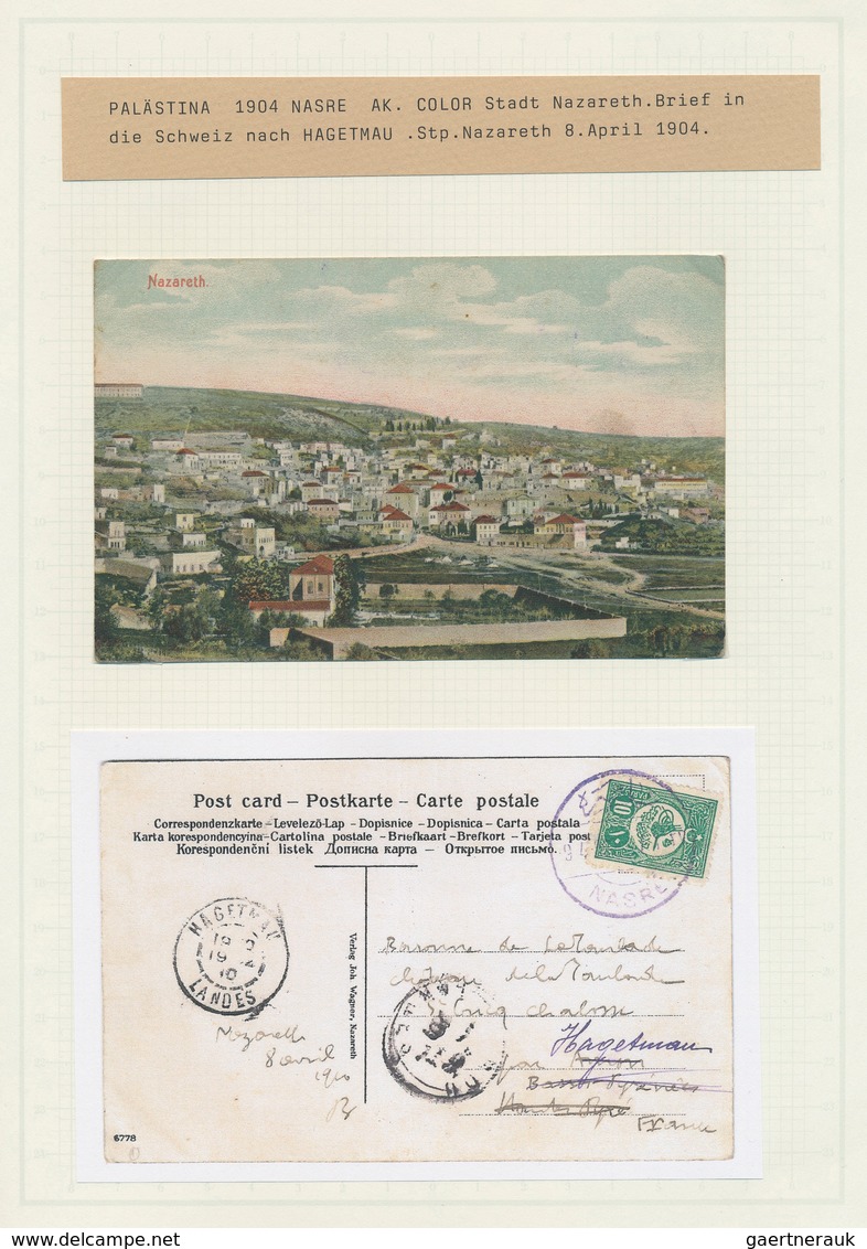 Palästina: 1892-1980, Postal History Collection Of 20 Covers + Postage Due Stamps (cpl. First Set Us - Palestine