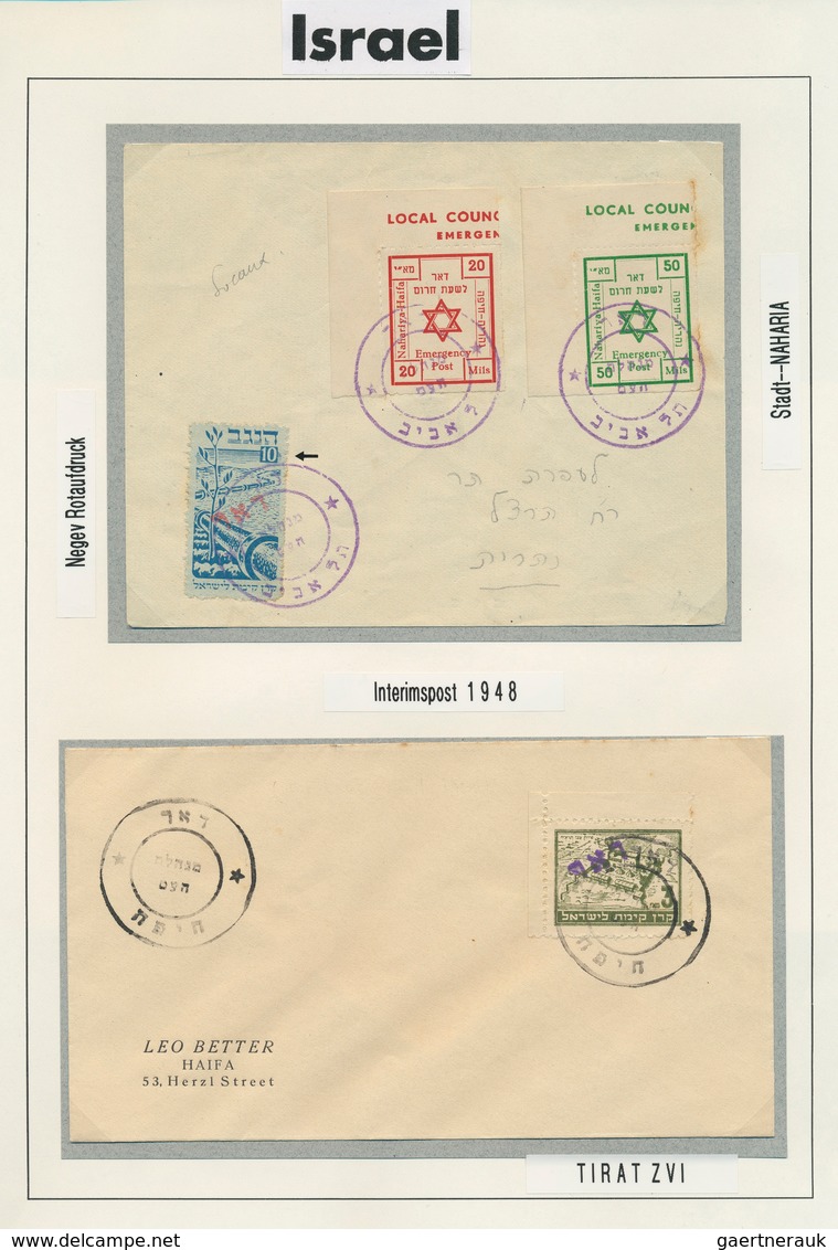 Palästina: 1892-1980, Postal History collection of 20 covers + Postage Due stamps (cpl. first set us