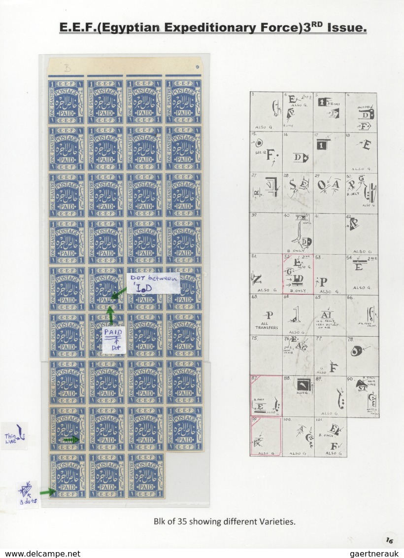 Palästina: 1918-1927, Exhibition Collection "PALESTINE STAMPS & COVERS FROM 1918 - 1927" on 80 leave