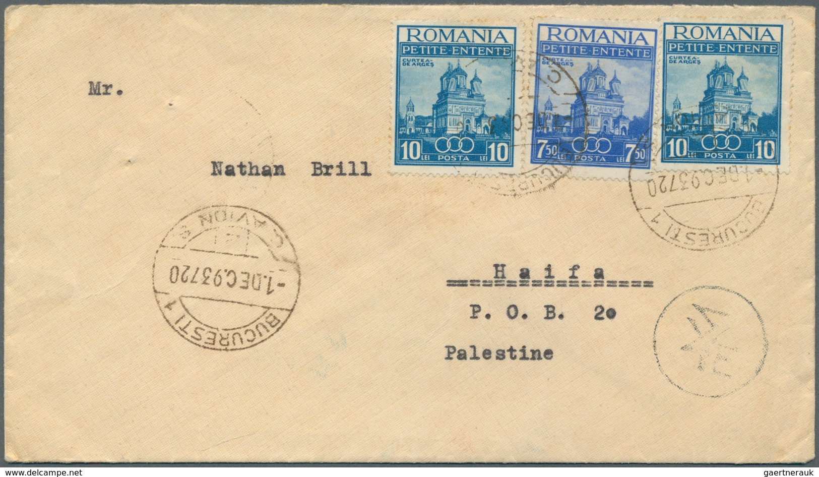 Palästina: 1935/1948, 47 Letters Incoming To Palestine From Various Countries Like Bolivia, Columbia - Palestine