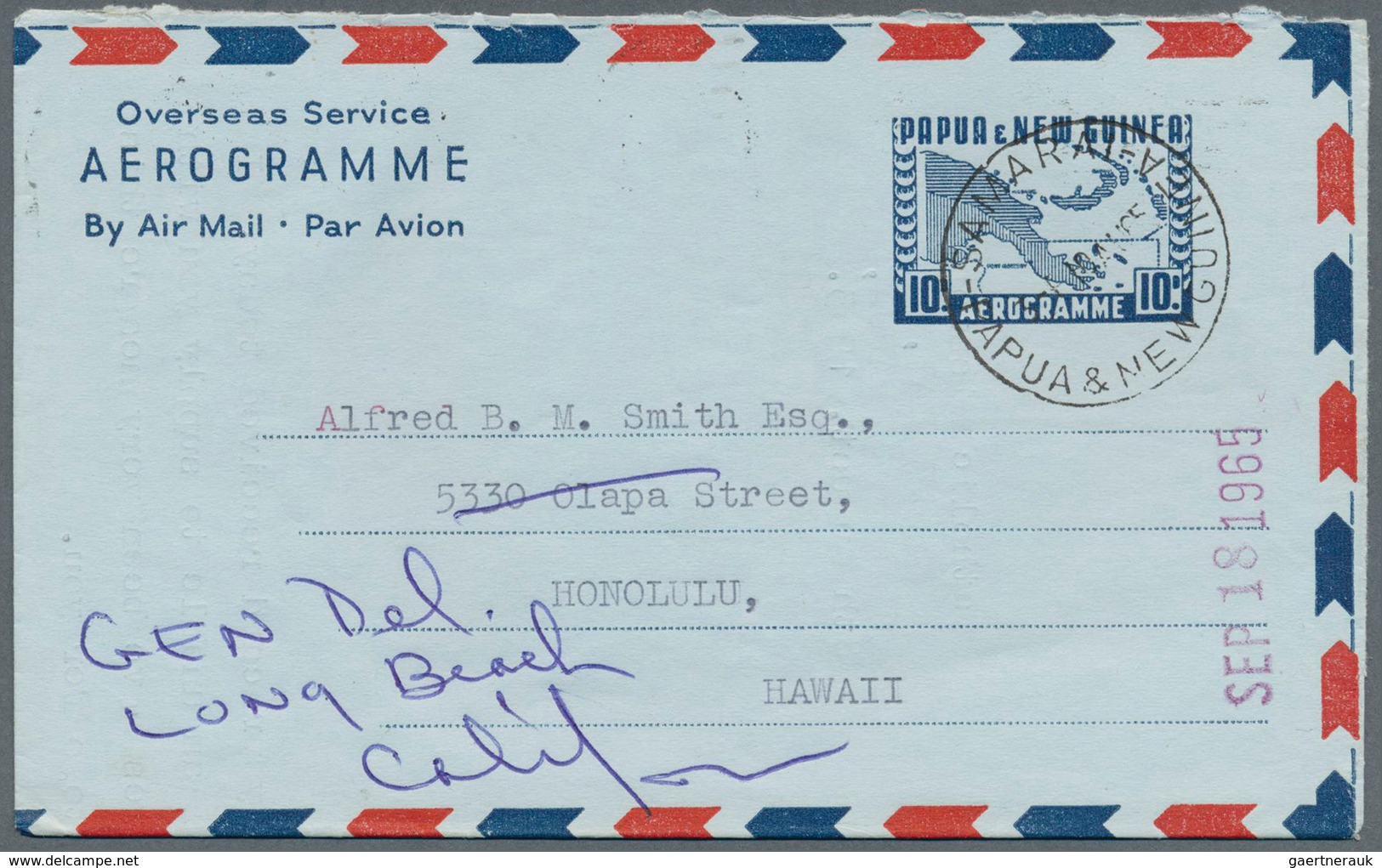 Papua Neuguinea: 1953/1995 (ca.), AEROGRAMMES: Accumulation With About 250 Unused And Used/CTO Airle - Papouasie-Nouvelle-Guinée