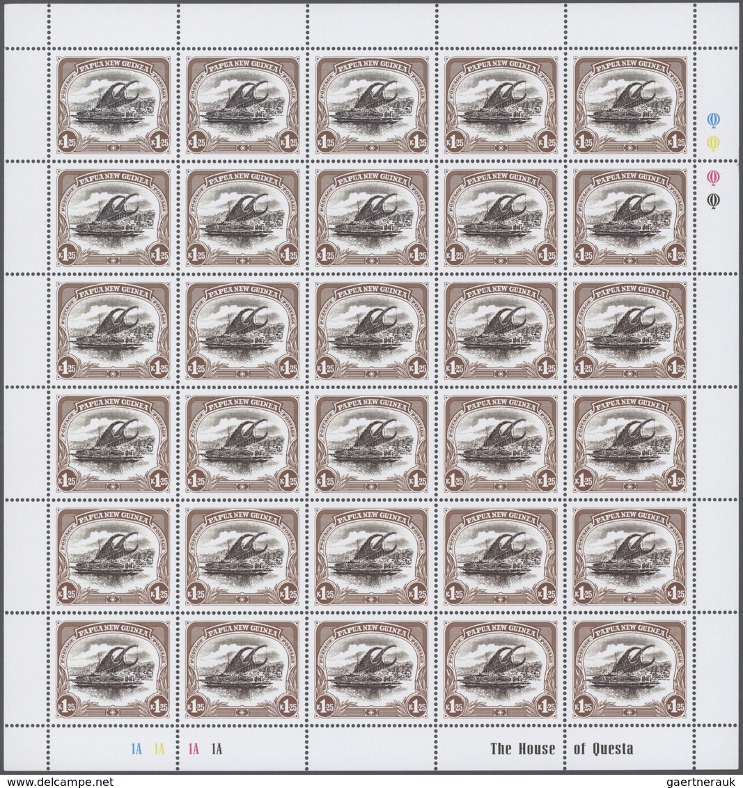 Papua Neuguinea: 1999/2007, Marvelous Stock Of Never Hinged Sheets, Many In Original Packets Of 500, - Papúa Nueva Guinea