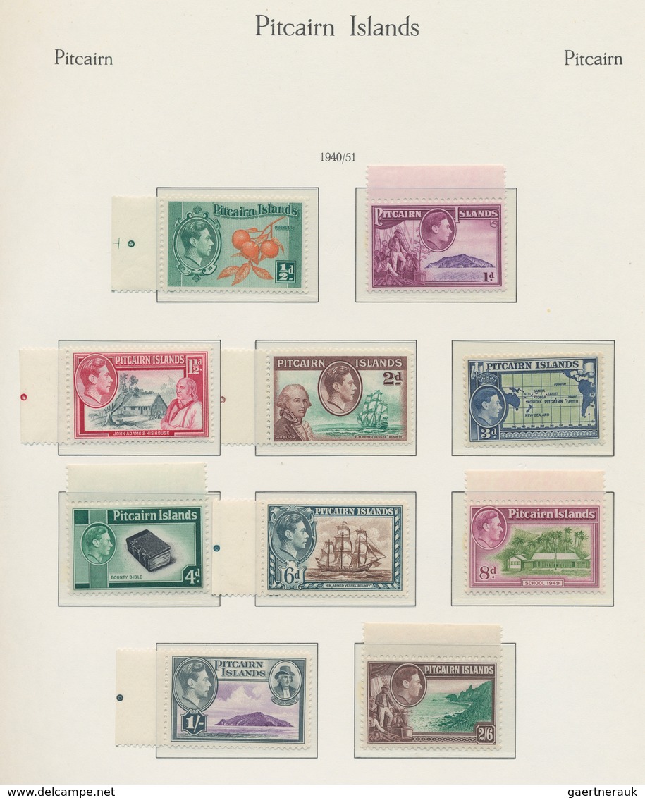 Pitcairn: 1940/1999, Almost Exclusively U/m Collection (only A Few Are Hinged) In A KA/BE Binder, Ac - Islas De Pitcairn