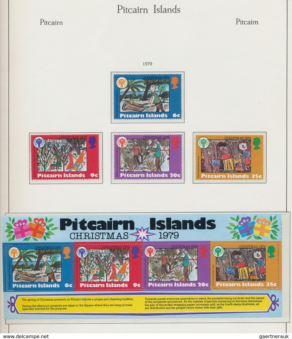 Pitcairn: 1940/1999, almost exclusively u/m collection (only a few are hinged) in a KA/BE binder, ac