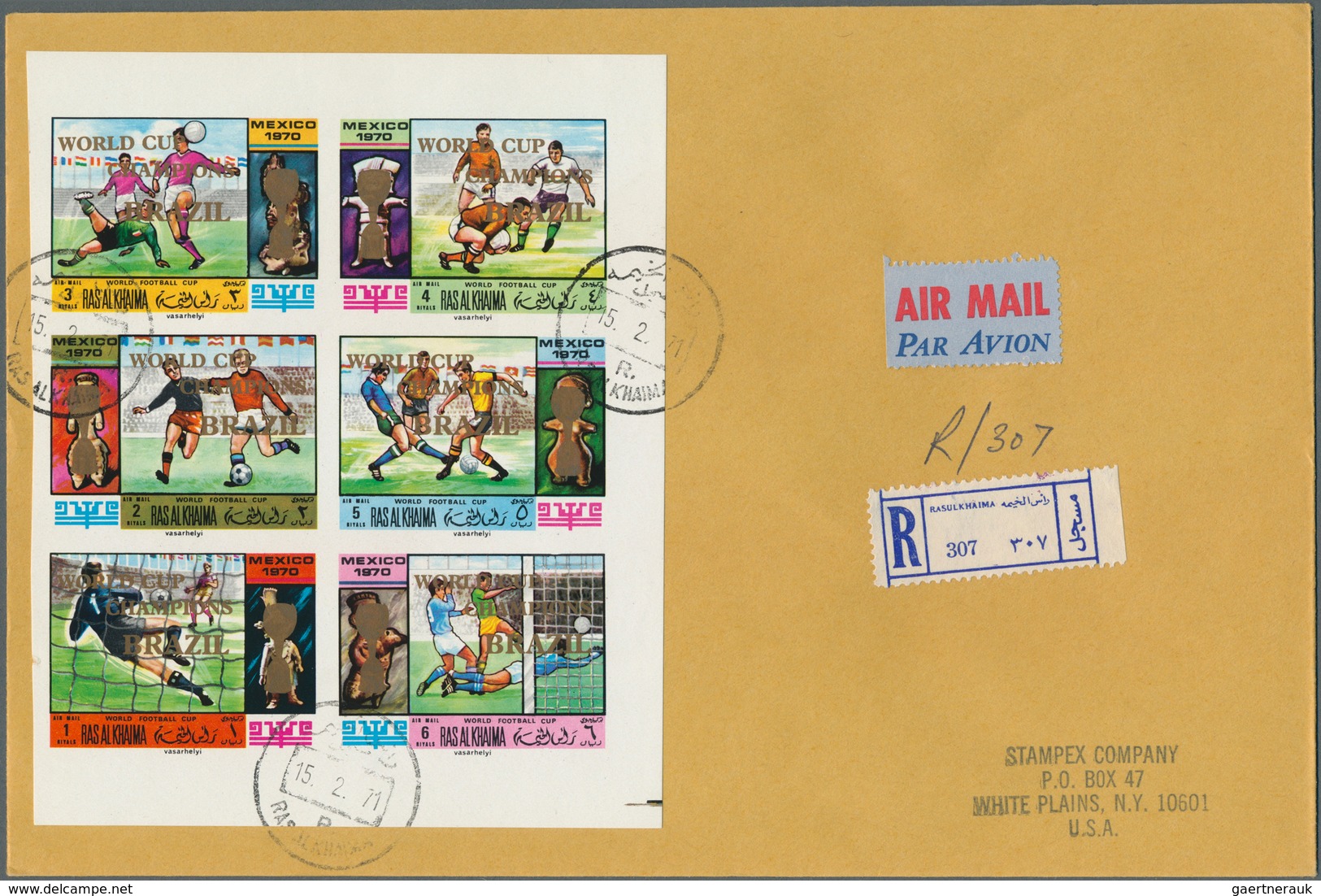 Ras al Khaima: 1970/1971, Football World Championship/Olympic Games, group of twelve registered airm