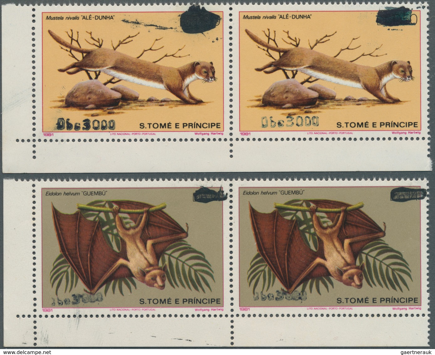 St. Thomas Und Prinzeninsel - Sao Thome E Principe: 1998, Animals Complete Set Of Three Diff. Stamps - Sao Tome Et Principe