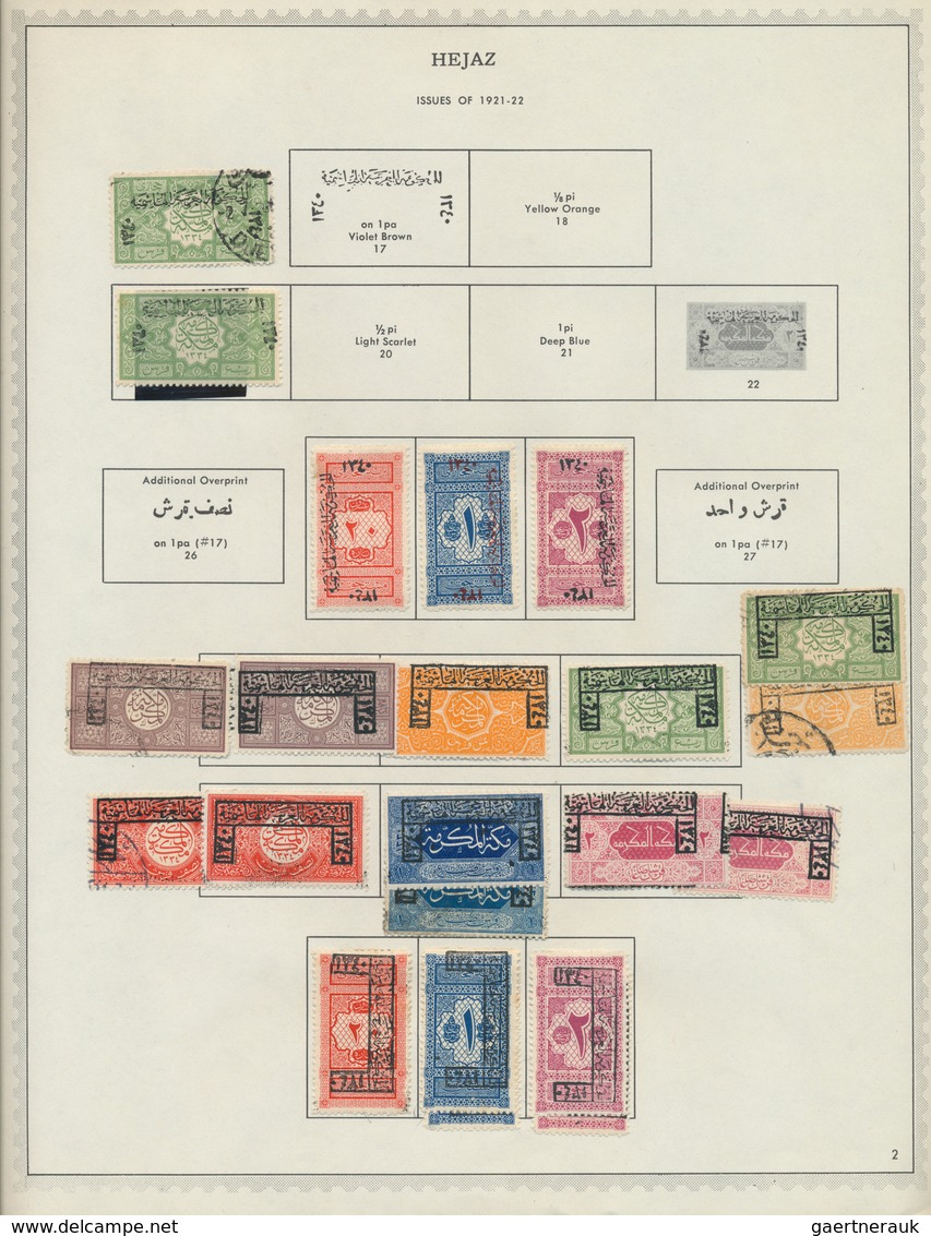 Saudi-Arabien: 1916/1990 (ca.), Mint And Used Collection On Album Pages, From Hejaz/Najd Issues (the - Arabia Saudita