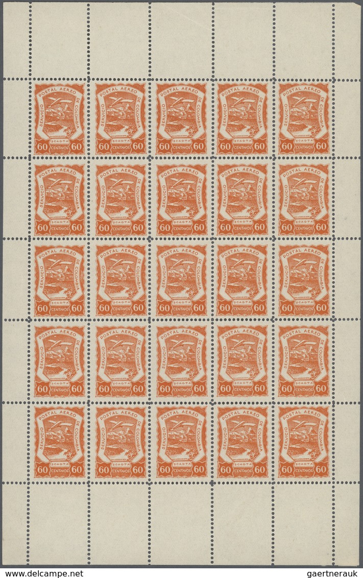 SCADTA - Ausgaben Für Kolumbien: 1921/1923, Pictorials "DE COLOMBIA", 5c. Orange, 10c. Slate, 20c. B - Colombia