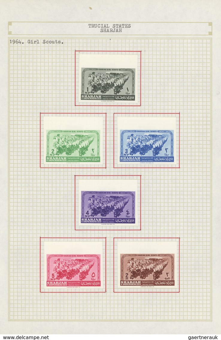 Schardscha / Sharjah: 1963/1972, Mint And Used Collection/accumulation In A Binder With Plenty Of Ma - Schardscha