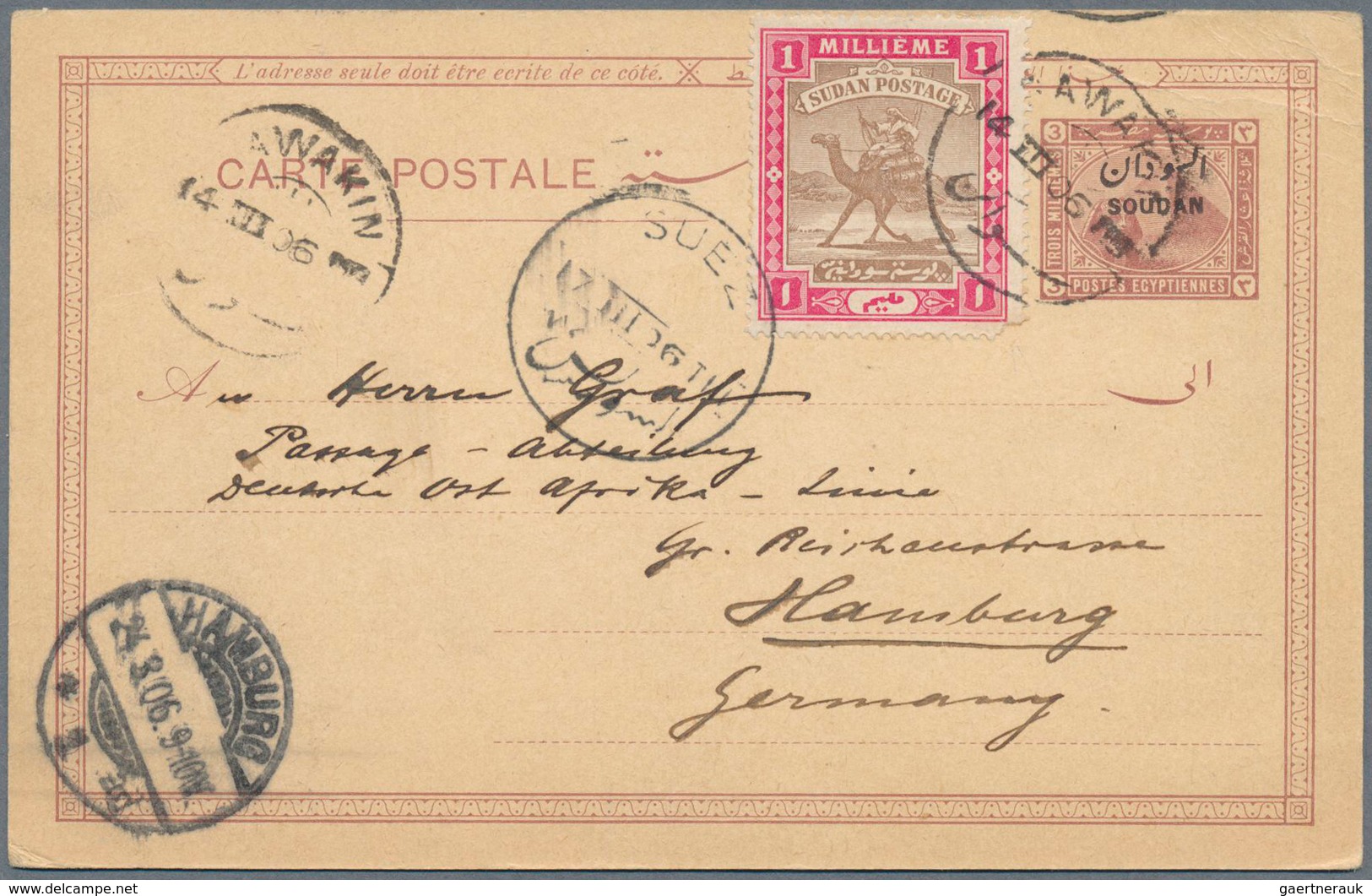 Sudan - Ganzsachen: 1897-1924: Collection Of 20 Postal Stationery Items, All Different And Used Post - Sudan (1954-...)