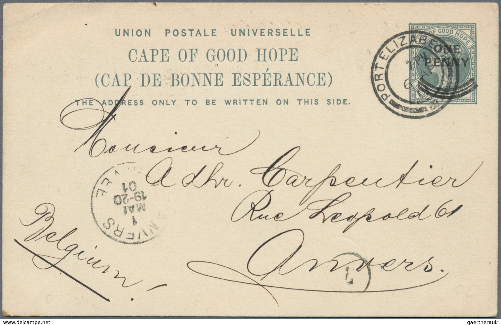 Kap der Guten Hoffnung - Ganzsachen: 1878-1909 ca.: Collection of more than 100 postal stationery ca