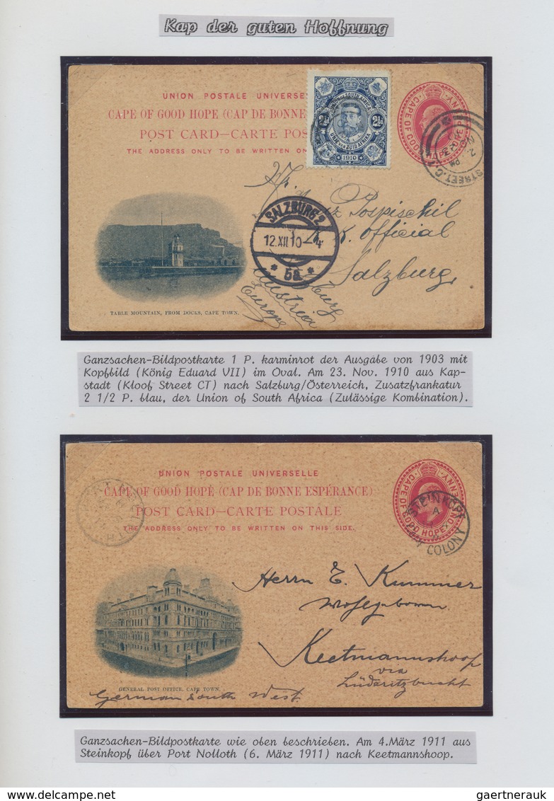 Kap der Guten Hoffnung - Ganzsachen: 1878-1909 ca.: Collection of more than 100 postal stationery ca