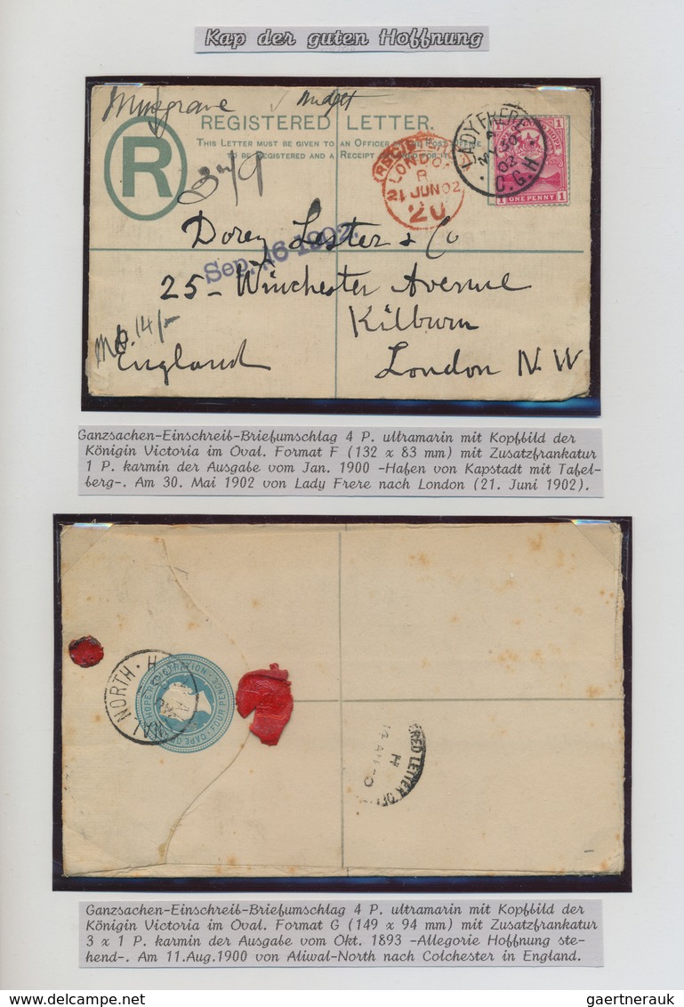 Kap der Guten Hoffnung - Ganzsachen: 1878-1909 ca.: Collection of more than 100 postal stationery ca