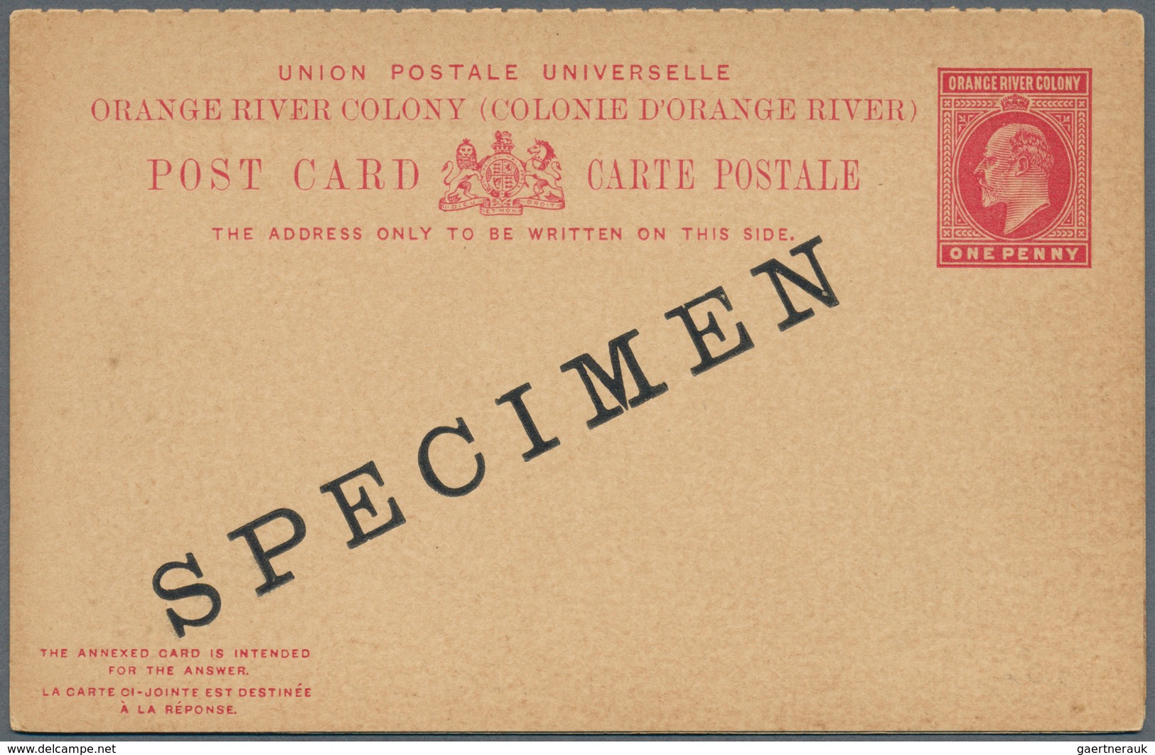 Oranjefreistaat: 1884/1904, Collection Of 56 Different Unused Stationeries, Comprising Cards, Envelo - État Libre D'Orange (1868-1909)