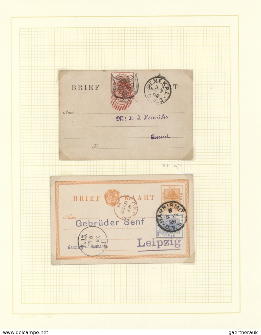 Oranjefreistaat: 1890-1910, ORANJE VRIJ STAAT & ORANGE RIVER COLONY : Selection Of Stationerys, Card - État Libre D'Orange (1868-1909)