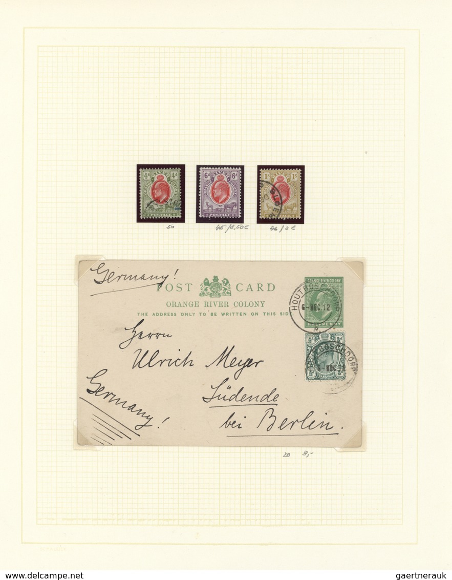 Oranjefreistaat: 1890-1910, ORANJE VRIJ STAAT & ORANGE RIVER COLONY : Selection Of Stationerys, Card - État Libre D'Orange (1868-1909)
